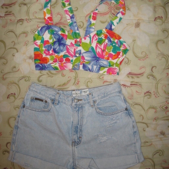 🌴 Women’s Tropical Crop Top/ Braelet 🌴 - Picture 4 of 4